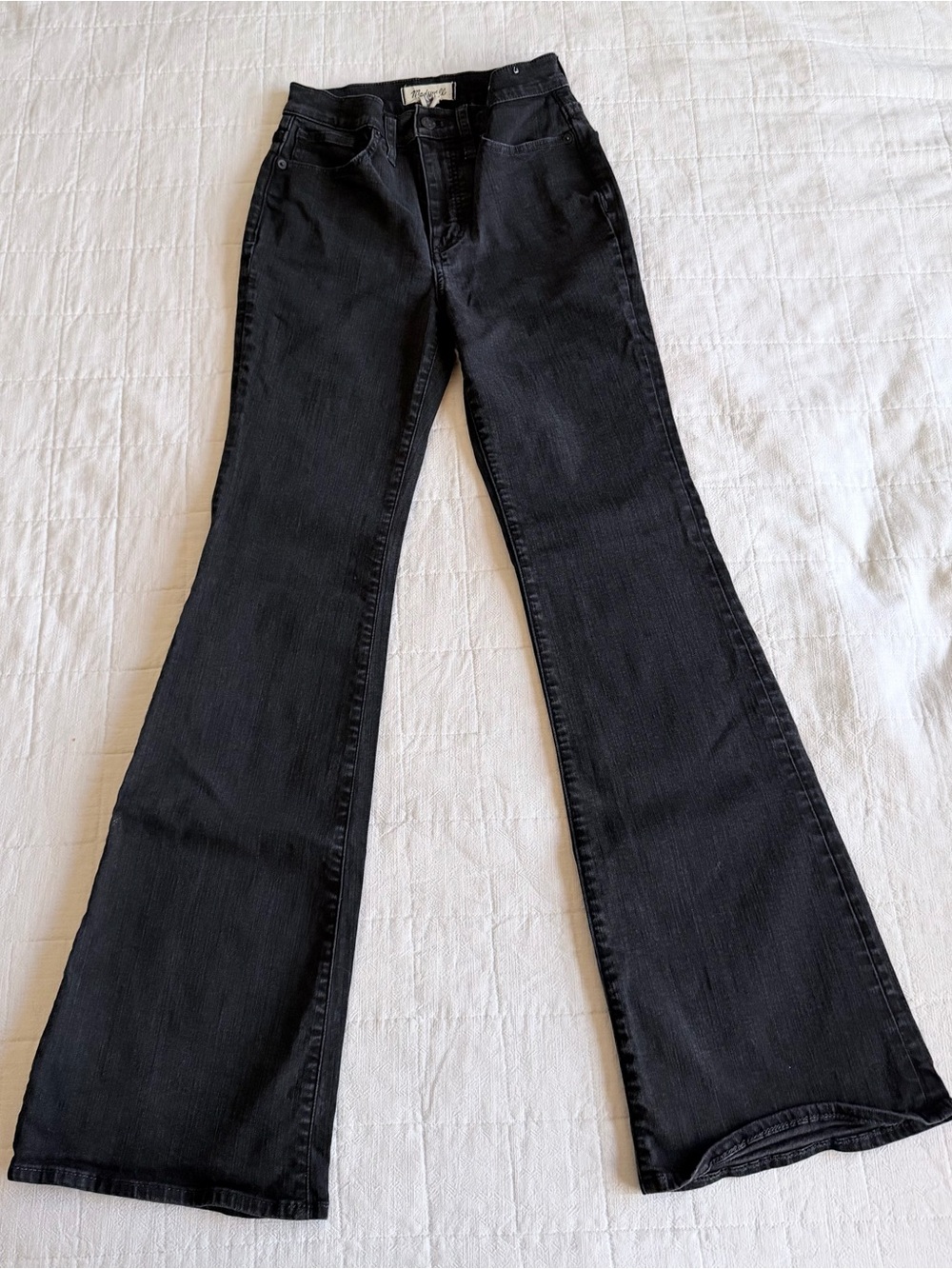 Madewell Black Skinny Flare Jeans High-Rise